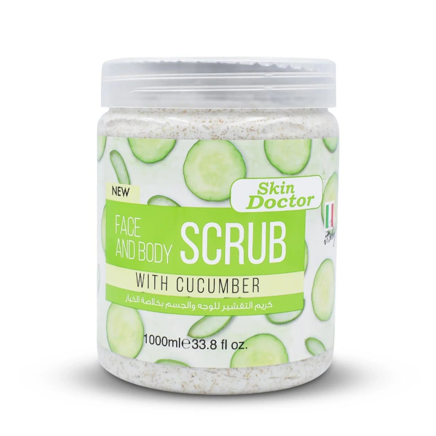 Face & Body Scrub With Cucumber 1000ml