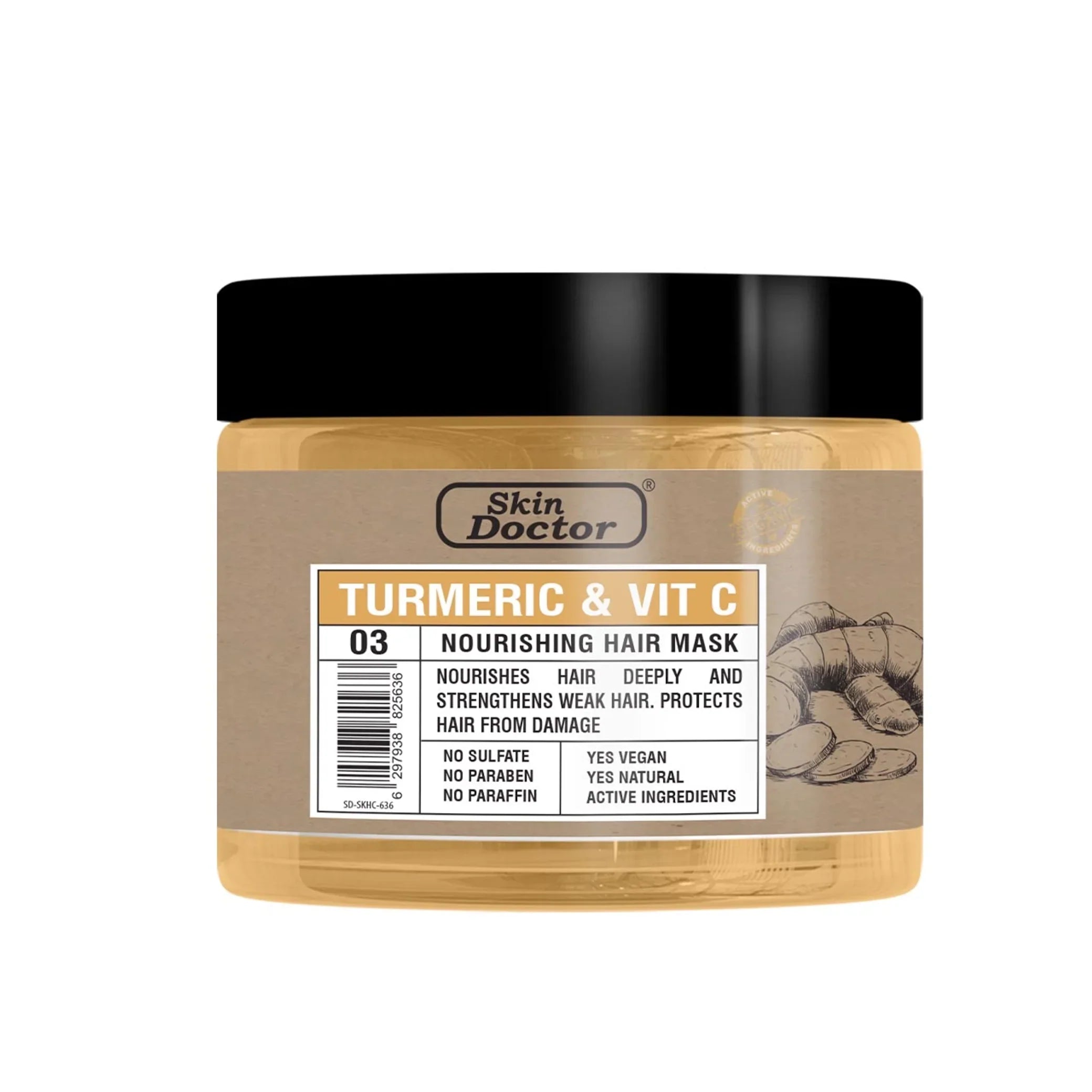 Turmeric &amp; Vit C Nourishing Hair Mask 500ml