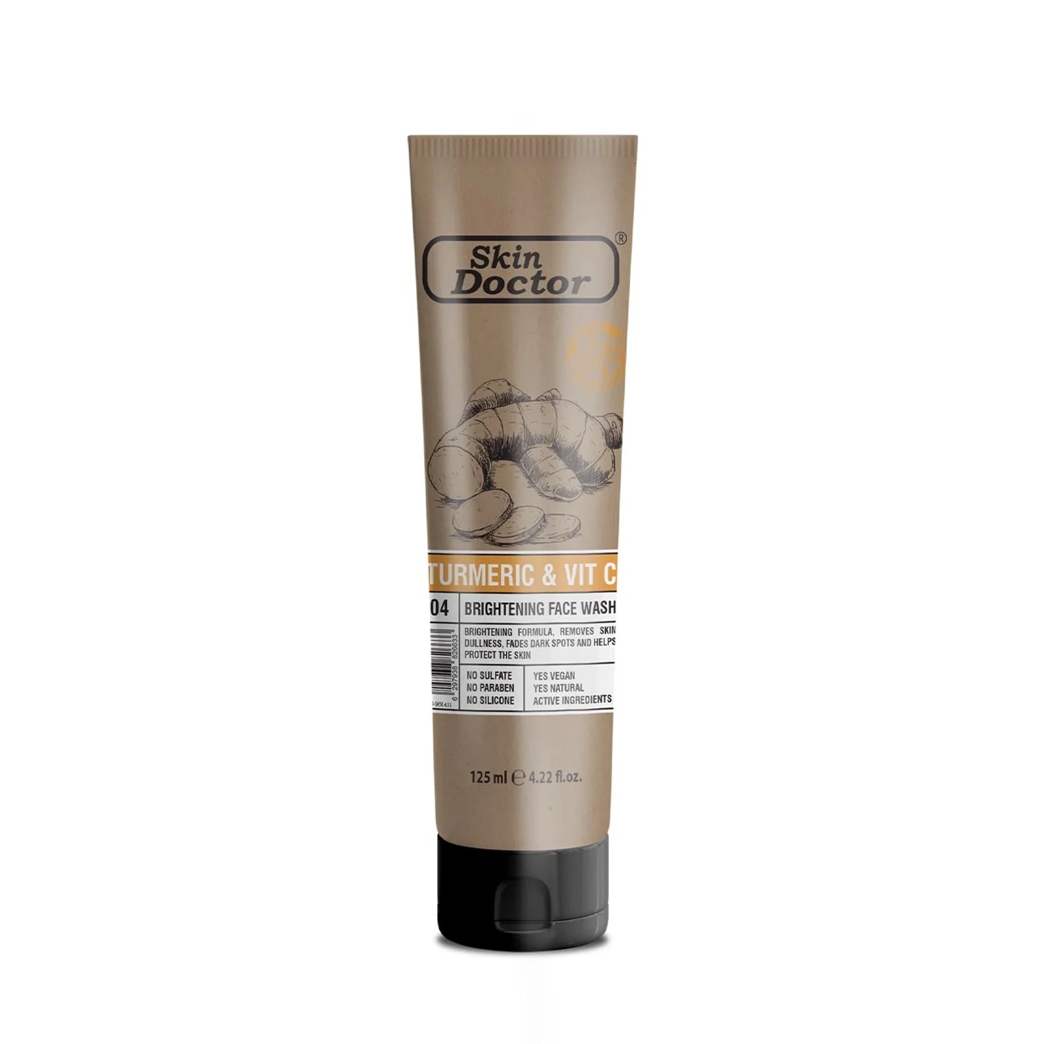 Turmeric &amp; Vit C Brightening Face Wash 125ml