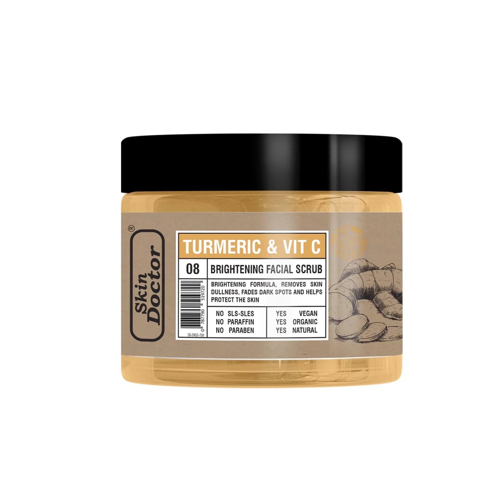 Turmeric &amp; Vit C Brightening Facial Scrub 150ml