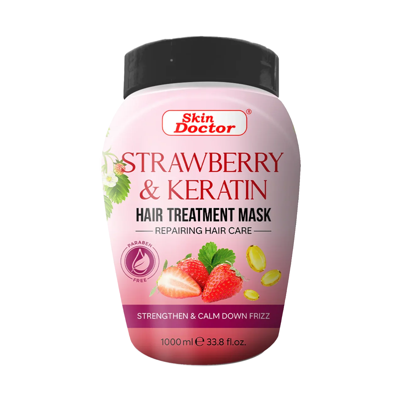 Strawberry &amp; Keratin Hot Oil Hair Treatment 1000ml
