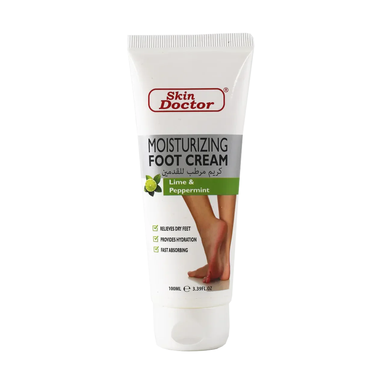 Lime &amp; Peppermint Moisturizing Foot Cream 100ml