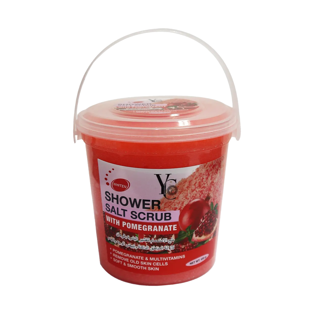 Shower Salt Scrub with Pomegranate 450g