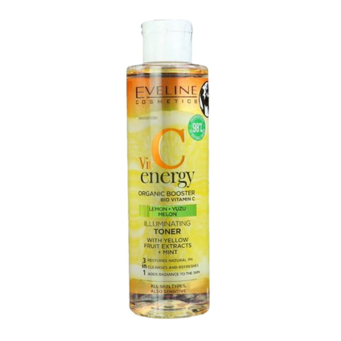 Vit C Energy Lemon &amp; Yuzo Melon Illuminating Toner with Yellow Fruit Extracts + Mint 200ml