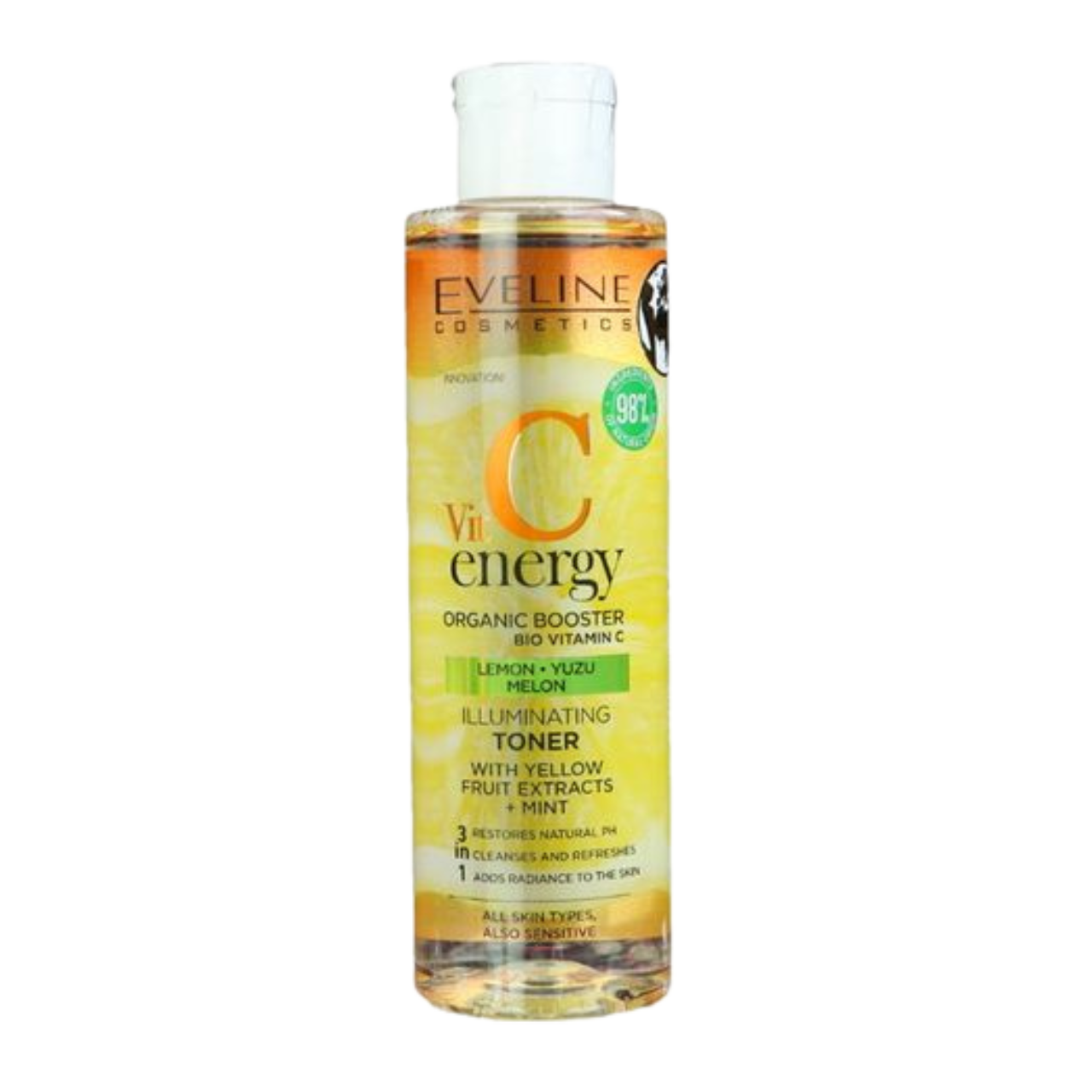 Vit C Energy Lemon & Yuzo Melon Illuminating Toner with Yellow Fruit Extracts + Mint 200ml