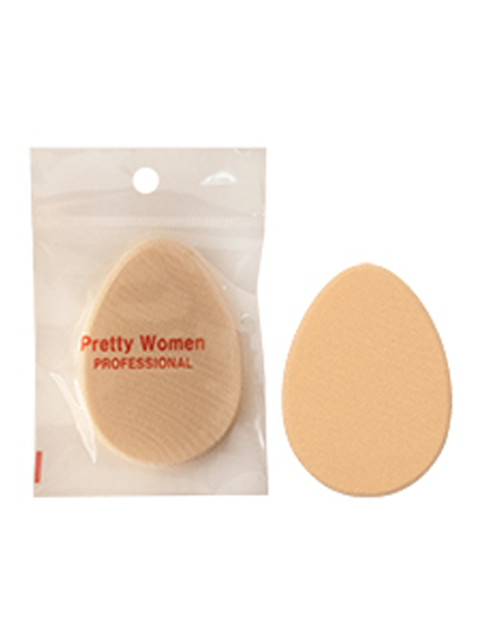 Pretty Woman Egg Shape Puffy Sponge