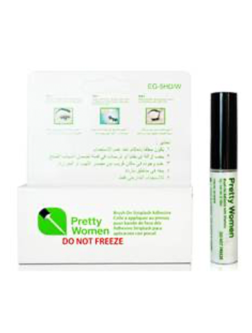Pretty Woman Strip Lash Adhesive with Brush Applicator - Clear 5g